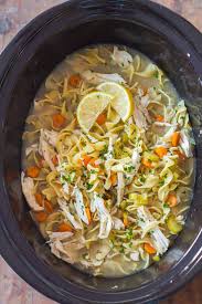 slow cooker en noodle soup green