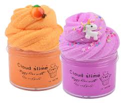 It's sure to be a fun birthday party favor or party make and take craft! Hundun 2 Pack Cloud Slime Kit With Pink Unicorn And Orange Mango Charms Scented Diy Slime Supplies For Kids Stress Relief Toy For Kids Education Party Favor Best Birthday Gift Buy Online