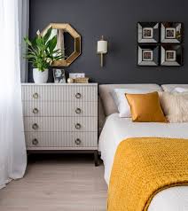 25 Cool Grey And Yellow Bedrooms That
