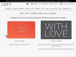 Slip into comfortable fashions for home or the office for less with loft promo codes. Loft Gift Card Balance Check Balance Enquiry Links Reviews Contact Social Terms And More Gcb Today