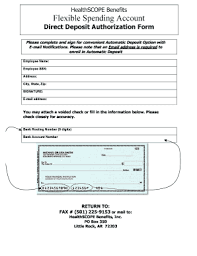 Direct Deposit Authorization Slip Fill Online Printable