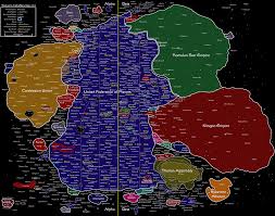 Star Trek Map Of The Alpha Beta Quadrants Brilliant Maps