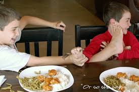 teaching children table manners game