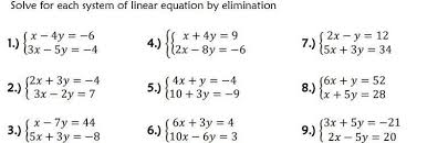 Solve System By Elimination Show Your