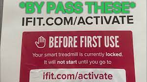 how to byp ifit treadmill activation