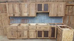reclaimed rustic kitchen cabinets
