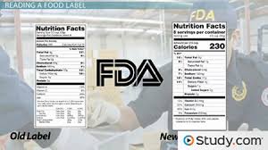 food labels overview exles