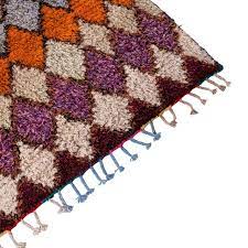 berber carpet in colorful diamond
