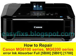 I have a canon mp 230. Easyfixs Repair Canon Mg6100 Series Mg6200 Series Ink Absorber Full Error Error Code 5b00 5b01 1700