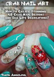 fashion nail design crab nail art