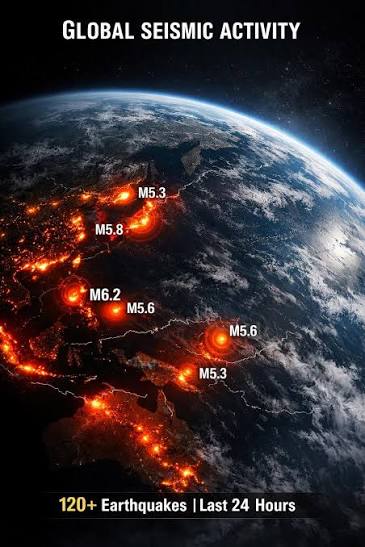 EARTHQUAKES SHAKE MULTIPLE REGIONS ACROSS THE GLOBE Several notable earthquakes were reported around the world within the last 24 hours, according to seismic monitoring data. The strongest events were recorded near Venezuela,