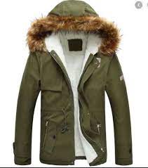 Olive Green Coat Mens Winter Coat