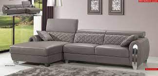 Full Italian Leather Modern Sectional Sofa