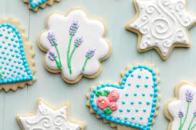 decorated sugar cookies with royal icing