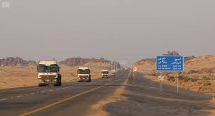 مسار طريق عمان السعودية الجديد