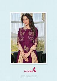 SUNDRA 2 BY KOODEE NEW HEAVY FANCY DESIGNER VISCOSE GOWN WITH DUPATTA  FESTIVAL WEAR COLLECTION WHOLESALER