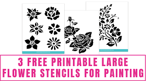 Large Flower Stencils For Painting