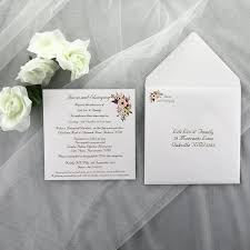 Simple Floral Wedding Invitations