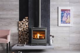 leave around a wood burning stove