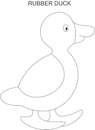 Each printable highlights a word that starts. Rubber Duck Coloring Page For Kids
