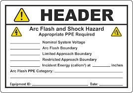 Write On Arc Flash And Shock Hazard Label J5549