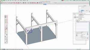 timber frame modeling with sketchup