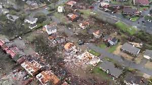 first look at tornado damage after