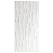 White Wave Gloss Ceramic Wall Tile