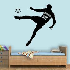 Soccer Wall Decal Custom Name Decal For