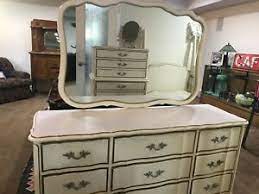 French provincial bedroom french provincial furniture vintage furniture cool furniture bedroom furniture girls bedroom sets ocean home decor frenchie sets an example of a paint finish you can receive on any piece of furniture. Vintage Dixie Girls White Bedroom Set 8 Pieces Ebay