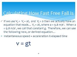free fall student determine the effect