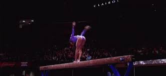 beam gif gymnastics balance beam flip