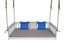 Pine Wood Porch Daybed Swing From
