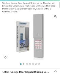 wireless garage door keypad universal