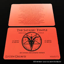 Membership Cards And Certificates The Satanic Temple