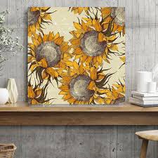 Lotus Fawn Sunflower Canvas Wall Art