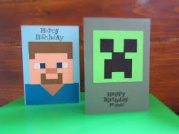 And to help you out, i've got some free and fun printables to make life a lot simpler. Stamping Memories Minecraft And Mario Cards Minecraft Birthday Card Minecraft Cards Homemade Birthday Cards