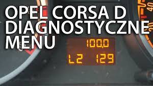 Ukryte menu diagnostyczne Opel Corsa D (tryb serwisowy Vauxhall) - YouTube