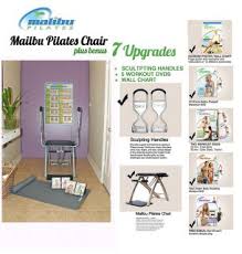 Malibu Pilates Pro Chair Deluxe 6 Dvds Sculpting Handles