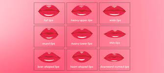 lip shapes on a lip chart