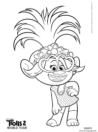No response for trolls world tour movie coloring pages barb is a rock queen. Trolls 2 Queen Poppy Coloring Pages Printable