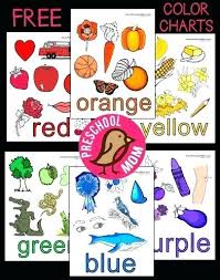 Colors Chart For Preschoolers Free Color Chart Preschool