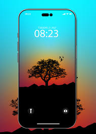 4k wallpaper iphone beautiful sunset tree