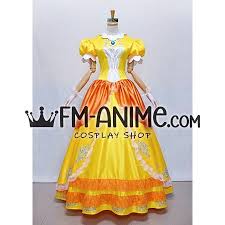 princess daisy dress cosplay costume