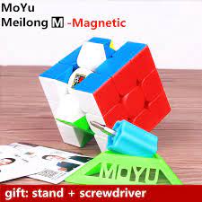 Moyu Meilong 3 M Từ Magic Tốc Độ Khối Lập Phương Cubing Lớp Học Nam Châm  Xếp Hình Hình Khối Đồ Chơi Giáo Dục Cho Bé Meilong 3 M|Magic Cubes