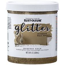 rust oleum harvest gold paint glitter