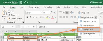 combine columns in excel without losing