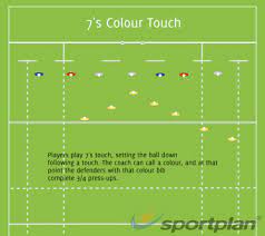 7 s colour touch sevens rugby drills