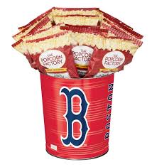 boston red sox 3 flavor popcorn tins