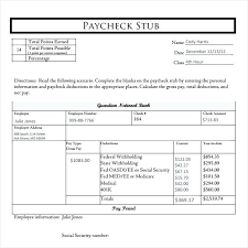Microsoft Pay Stub Template Free Infinite Printable Check Present